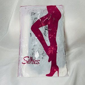 Silkies 2 Pack Trouser Socks Dark Brown Microfiber Queen Size 911423 Sculptz